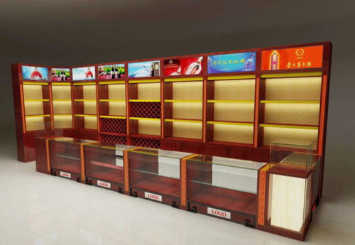 白酒货架展示柜尺寸图，白酒柜展示柜尺寸