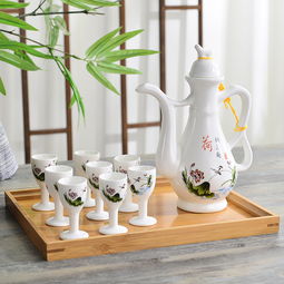复古酒具套装白酒杯图片大全，复古酒瓶图片大全